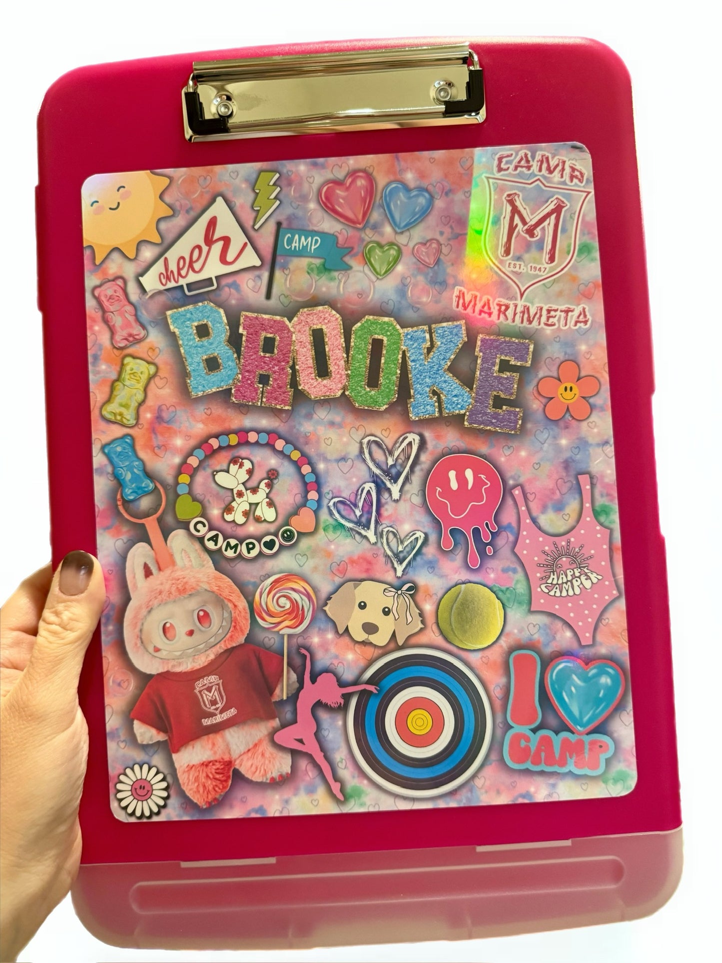 Personalized Camp Clipboard Case