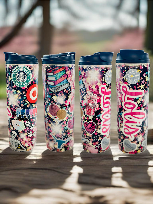 20oz water bottle with dual top