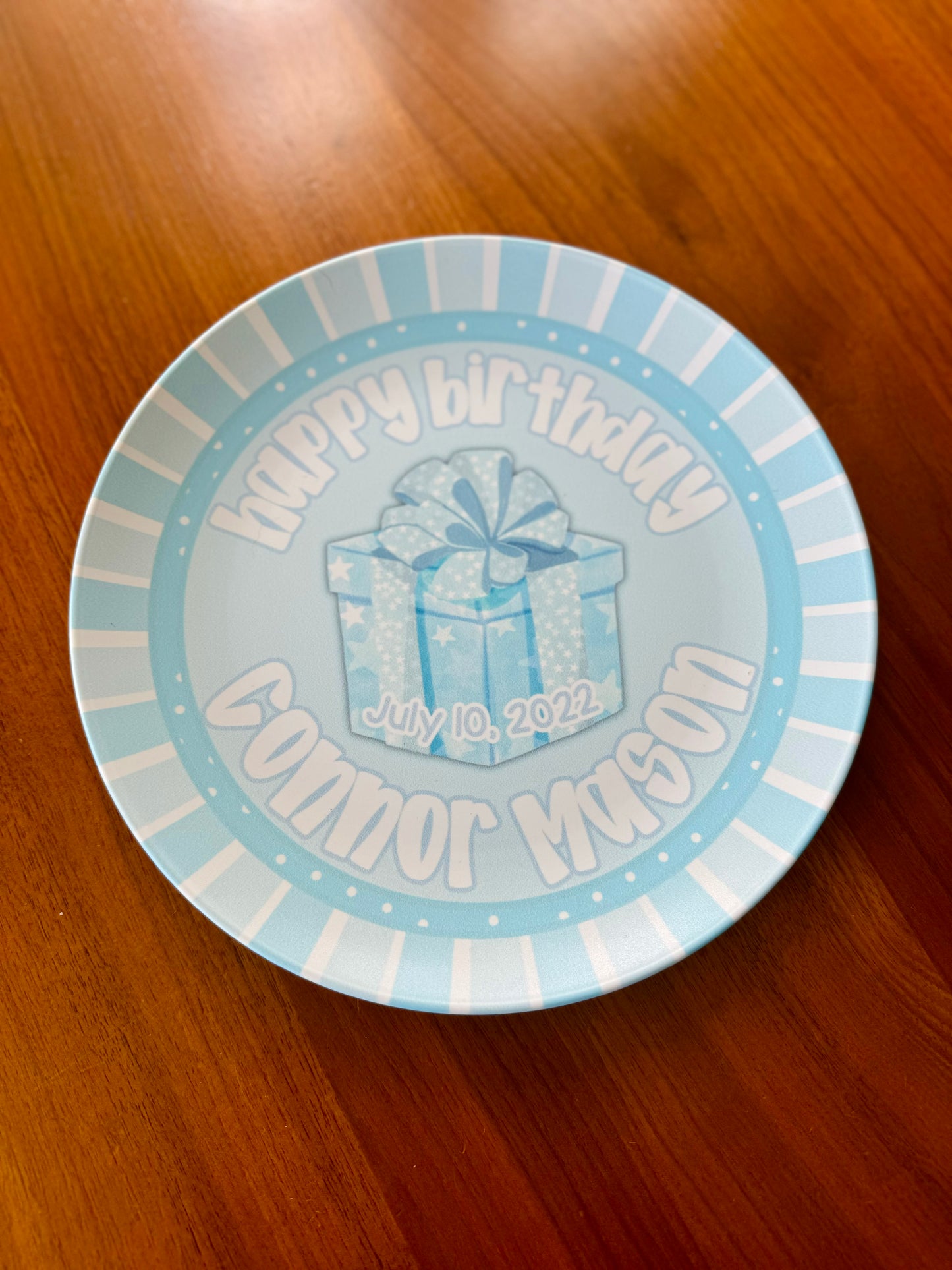 Birthday plate