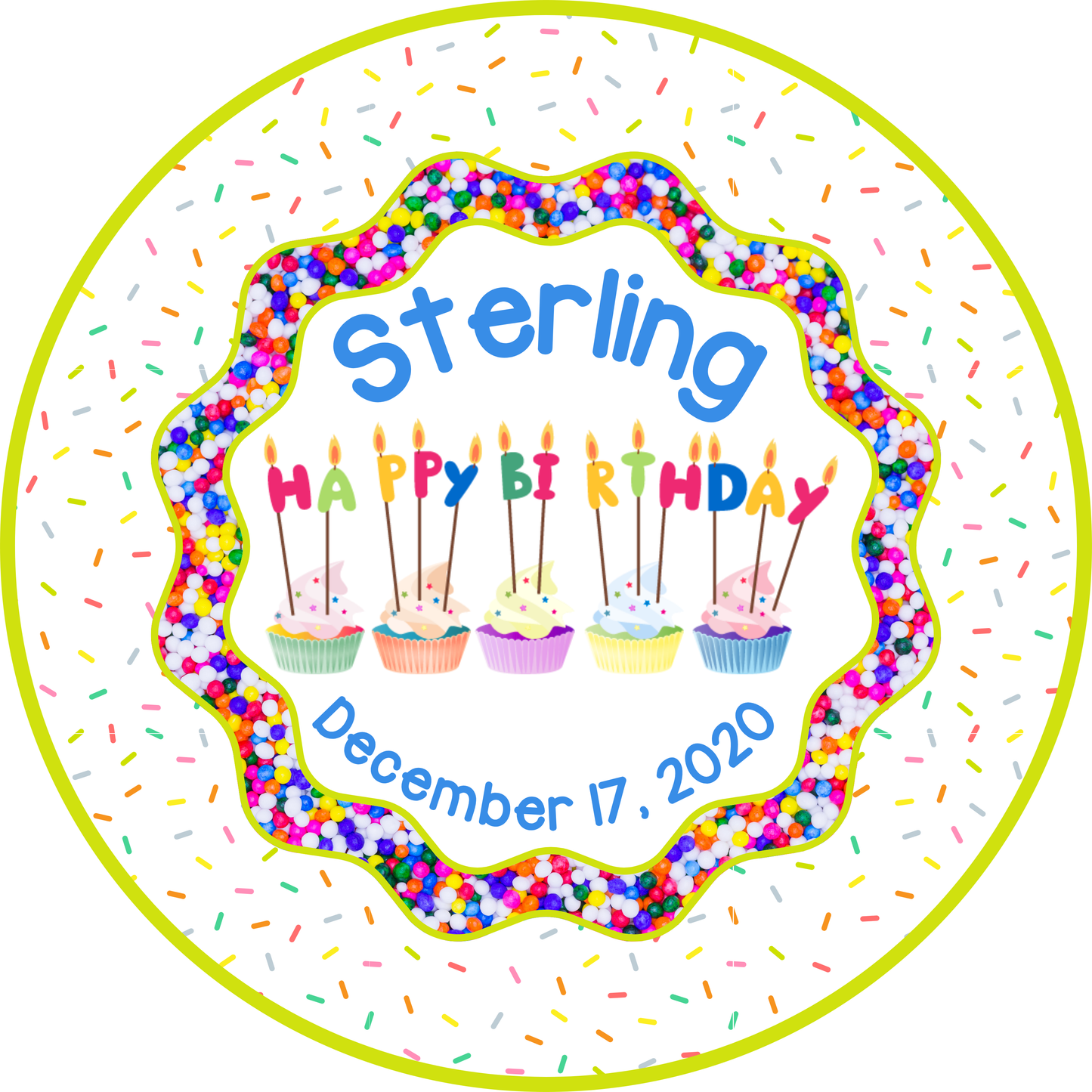 Birthday plate