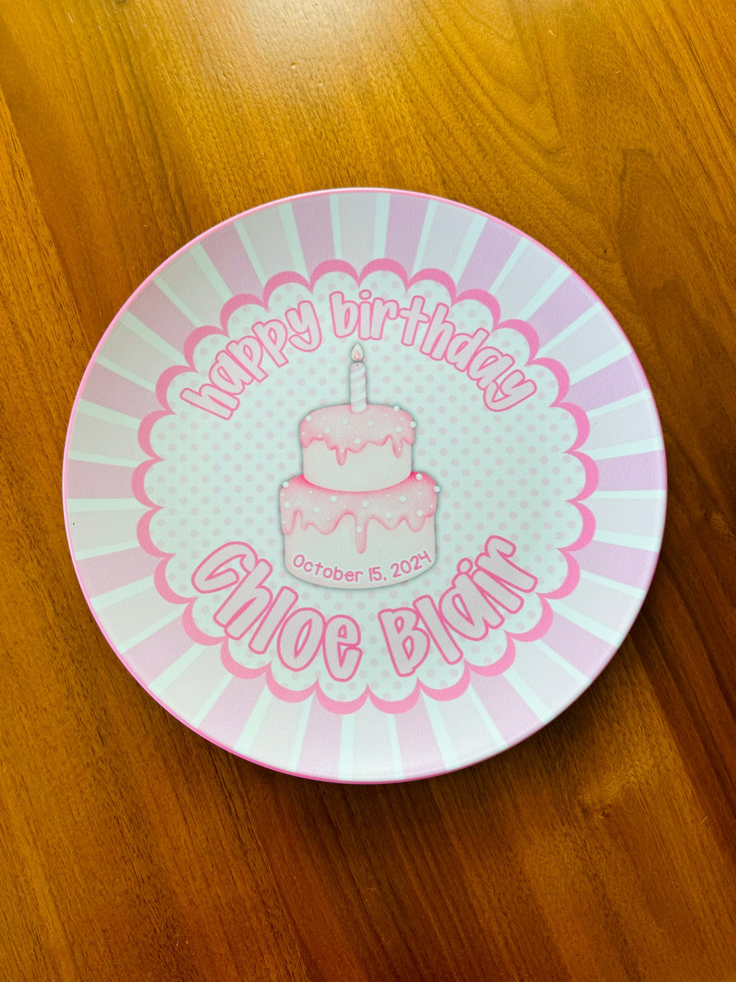 Birthday plate