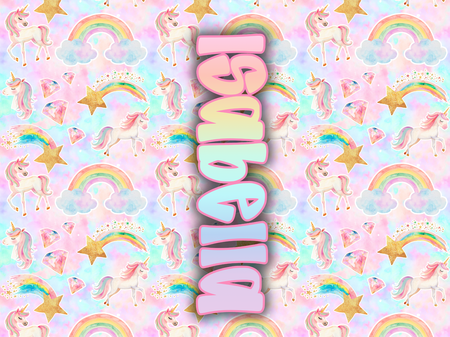 007- pastel rainbow unicorns