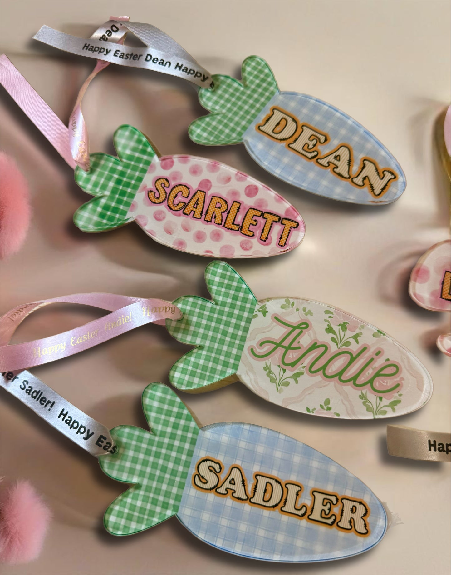 Easter basket tags