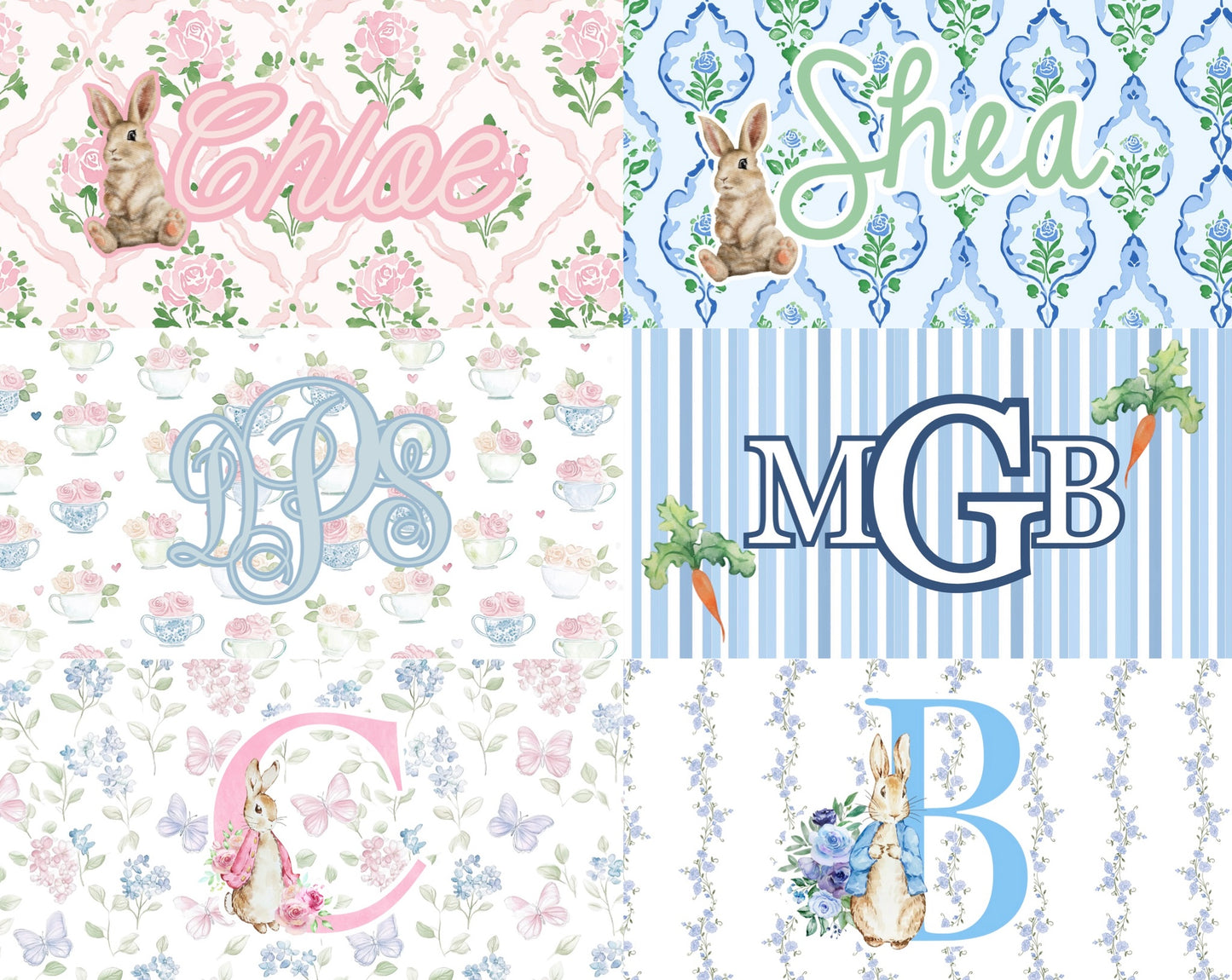 Easter basket tags