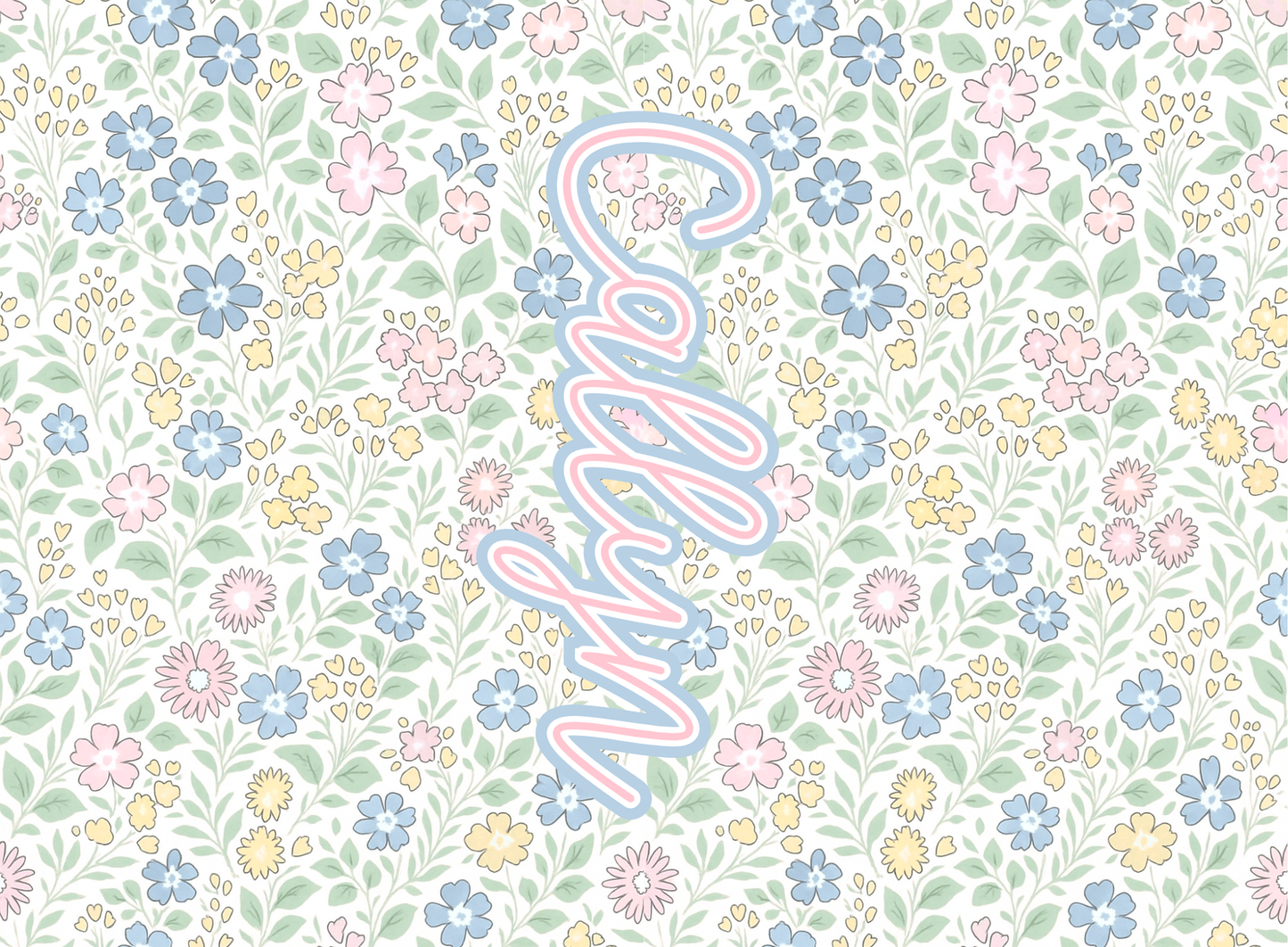 227- pastel ditsy floral