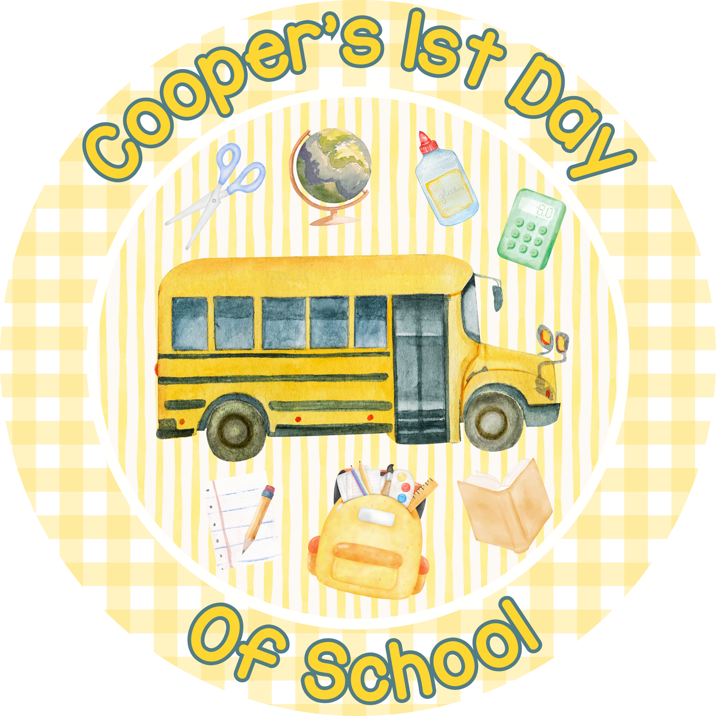 Back to School Plate