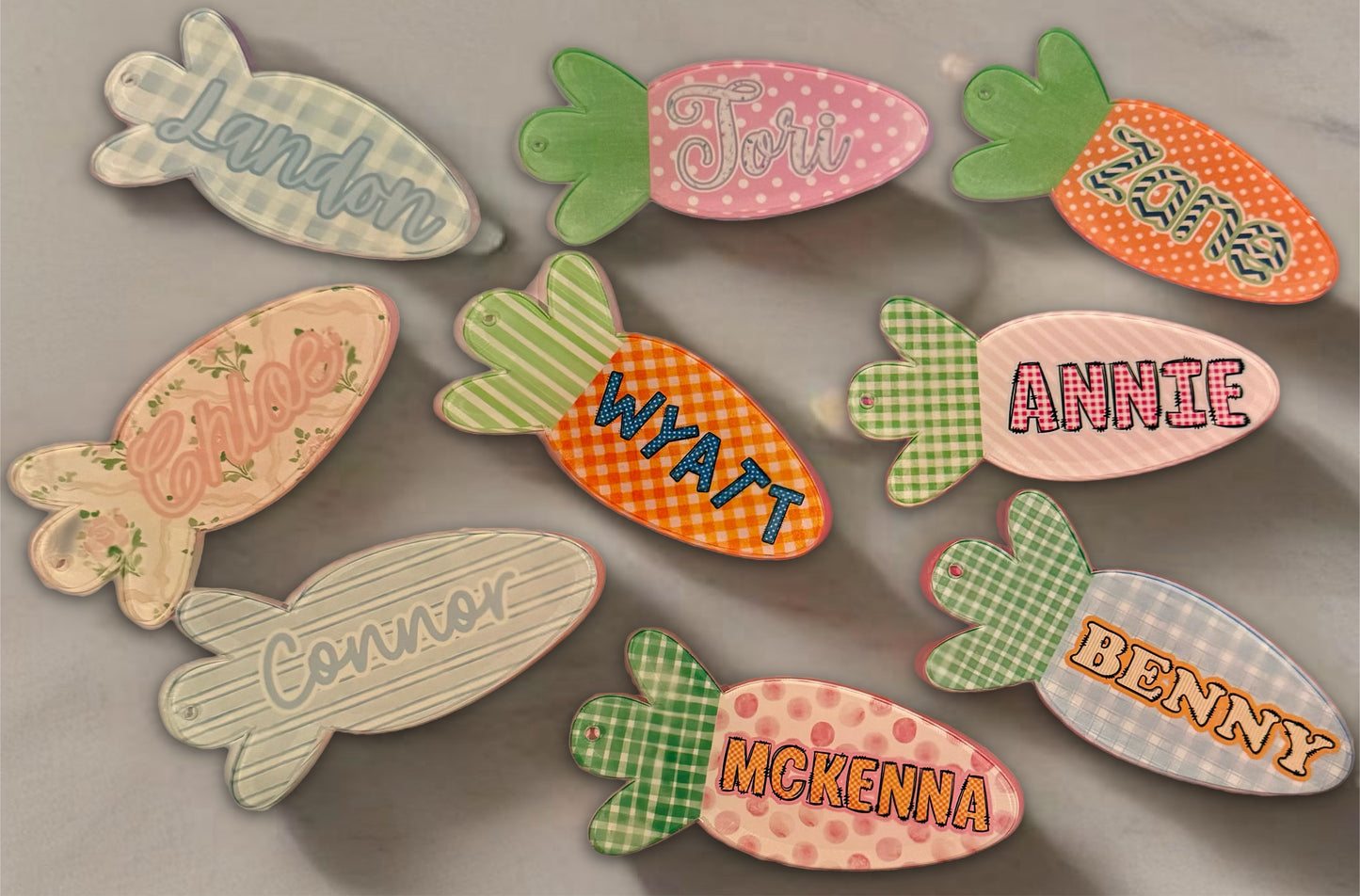 Easter basket tags