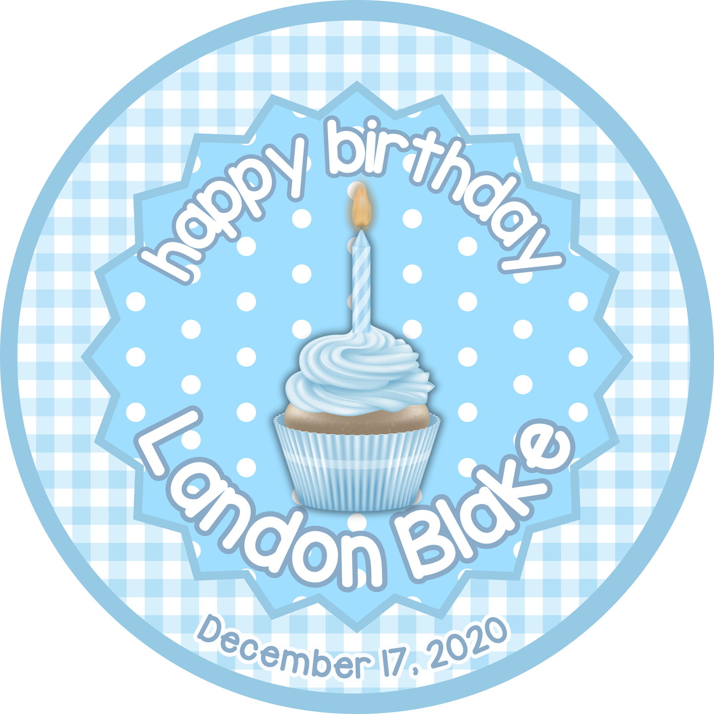 Birthday plate
