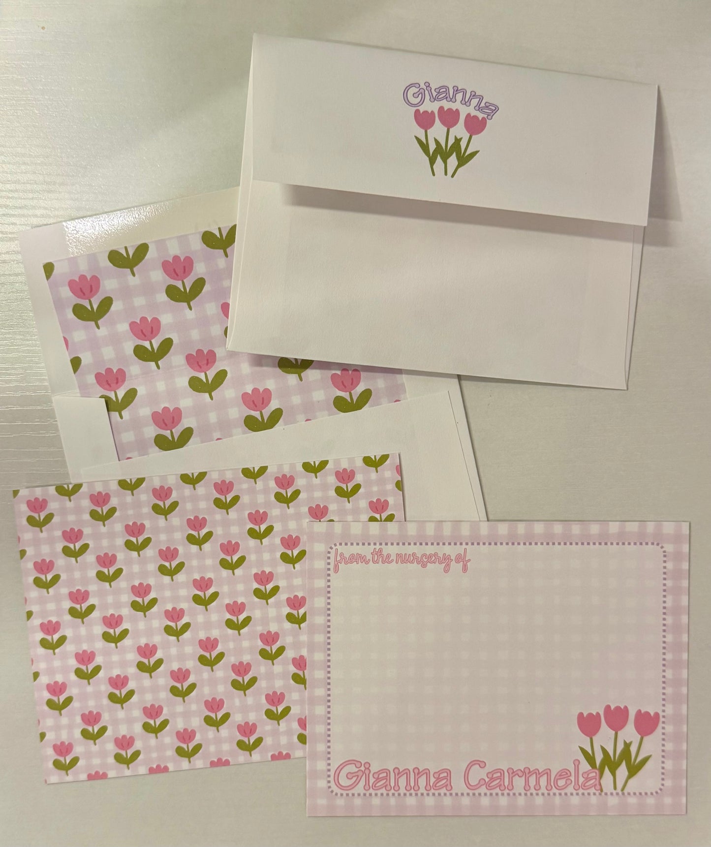 Custom stationery