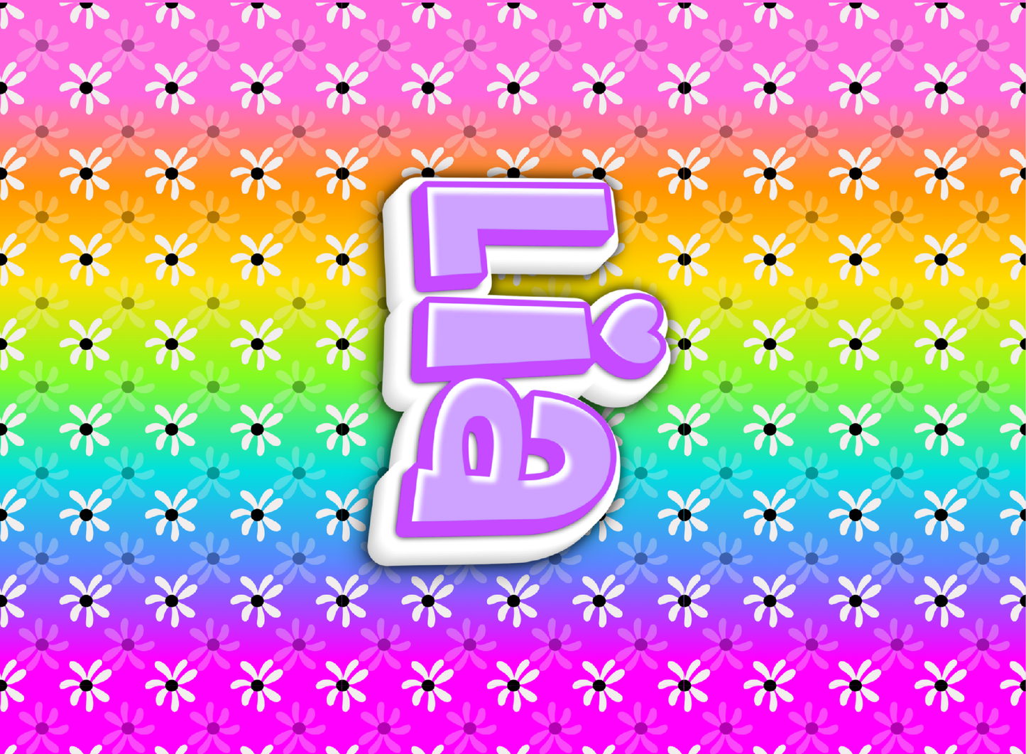 089- rainbow daisies