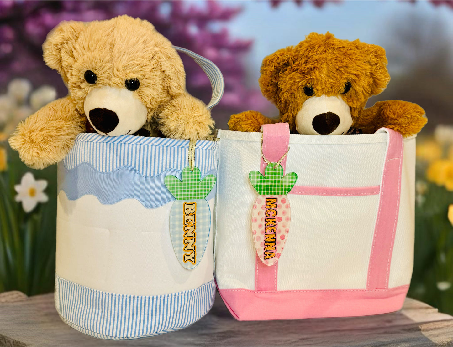 Easter basket tags