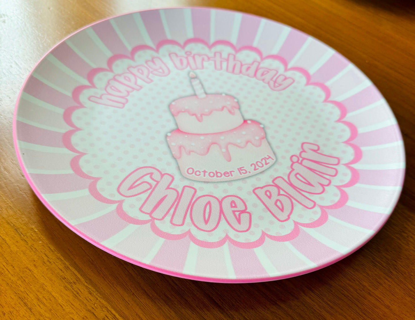 Birthday plate