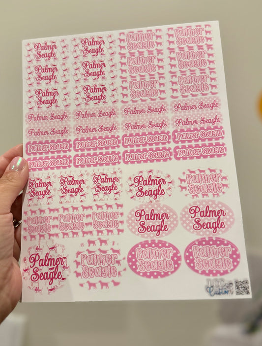 Waterproof name labels