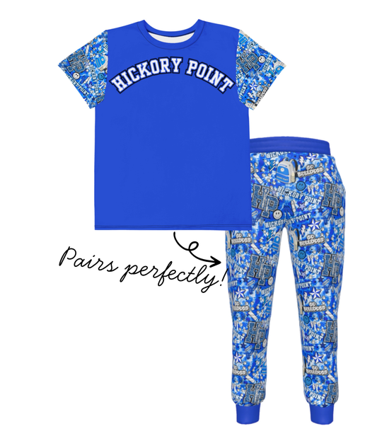 Custom School Spirit Joggers 🎒 | Personalized Kids Pants | Any School, Custom Name Design | Matching Outfit