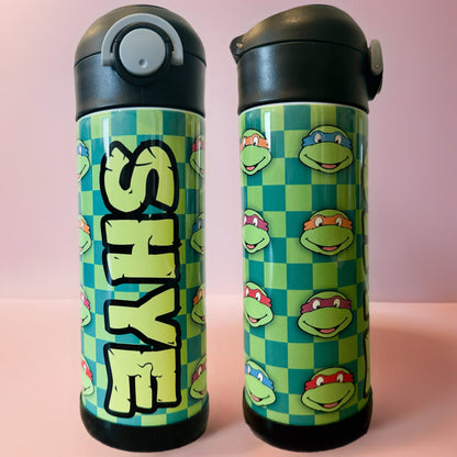 Personalized 12oz Leakproof Kids Tumbler | Custom Name Water Bottle for School & Camp
