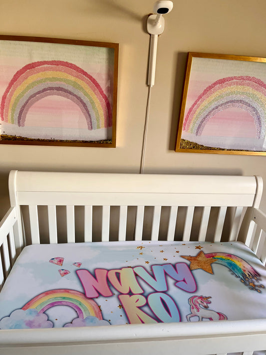 Personalized Crib & Toddler Fitted Sheet
