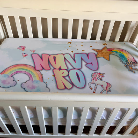 Personalized Crib & Toddler Fitted Sheet