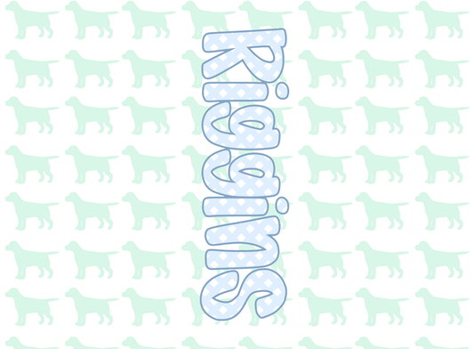 151- teal dogs