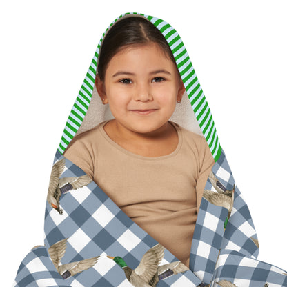 Briggs’ mallard check hooded towel