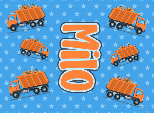 185- orange garbage trucks