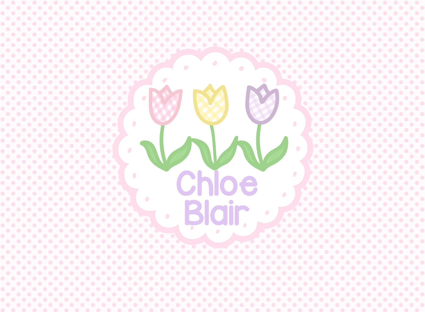 142- baby dot tulips