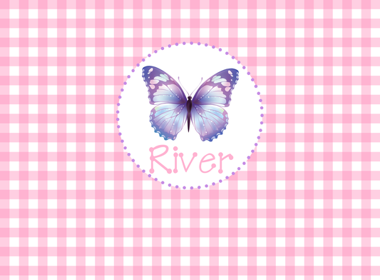 143- pink and purple butterfly