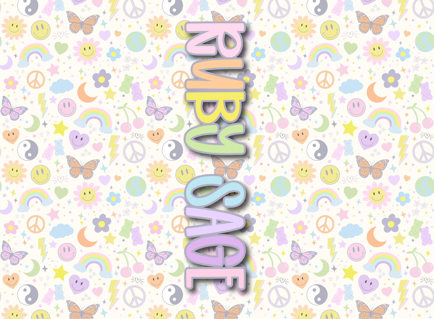 072- rainbow pastel pop icons