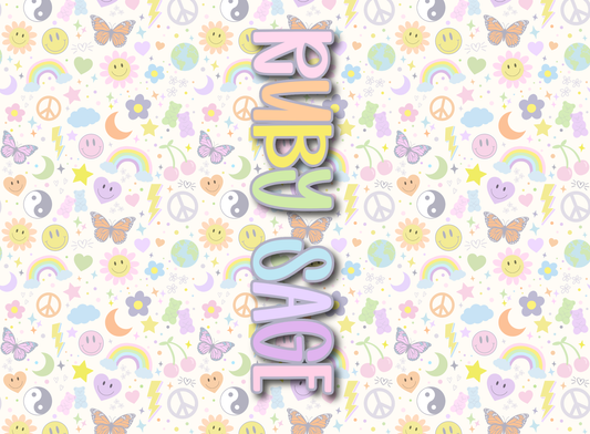 072- rainbow pastel pop icons