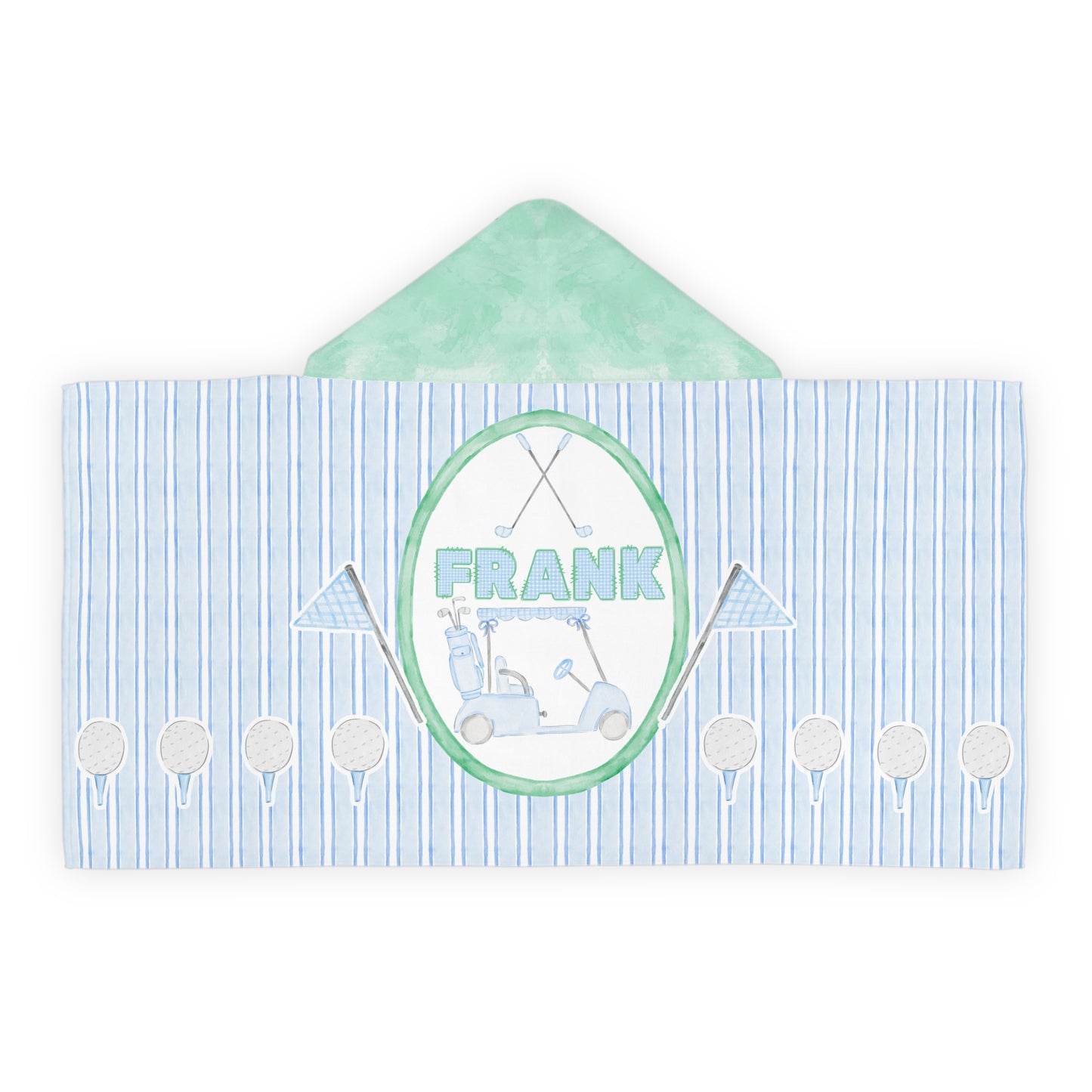 Frank’s golf hooded towel