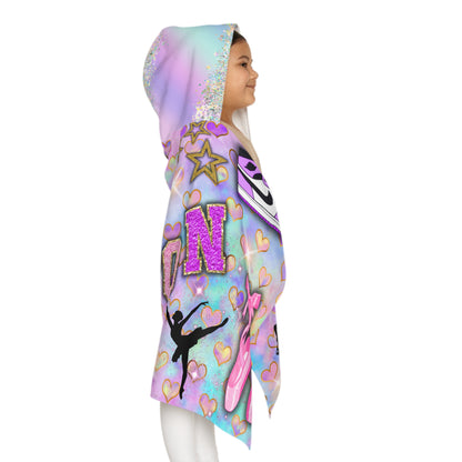 Madison’s dance and ice skate hooded towel