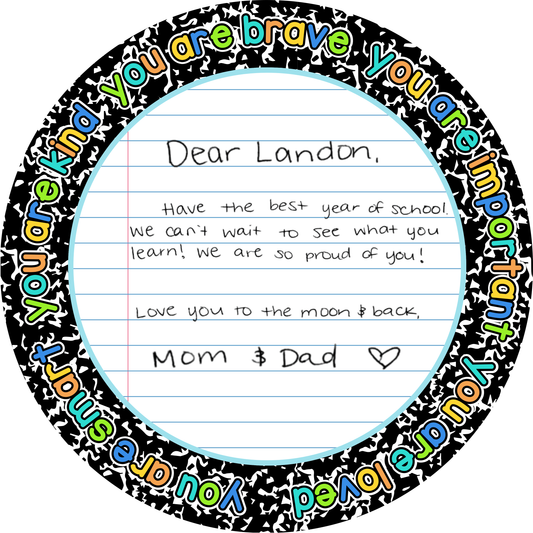 Back to School Plate