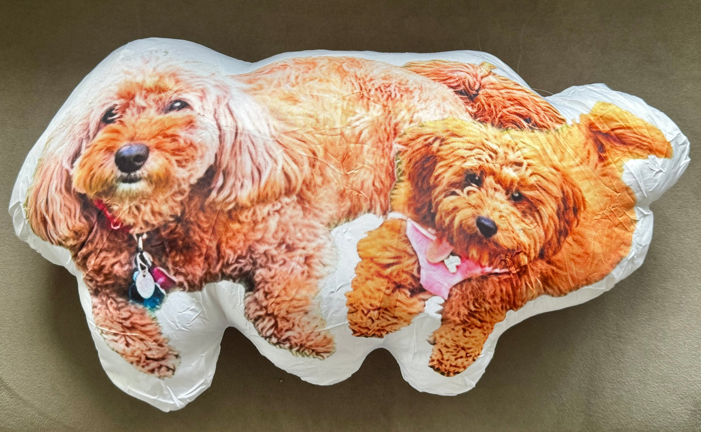 Custom Shaped Photo & Name Pillow