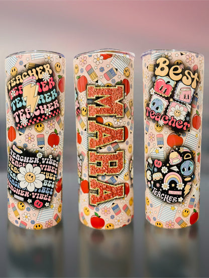 Personalized 20oz Skinny Tumbler