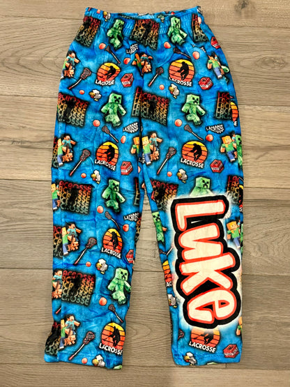 Kids fuzzy pajama pants