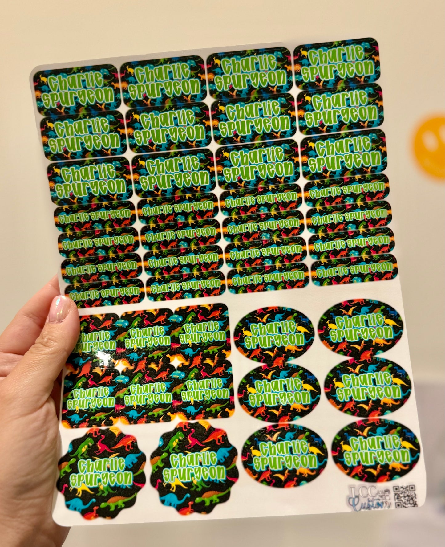Custom Waterproof Name Label Kit (42 Labels) | Dishwasher Safe Labels for Bottles, Lunch Boxes & School Supplies