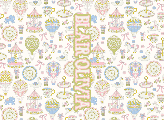 186- carousel tea party