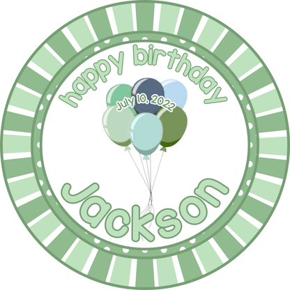 Birthday plate
