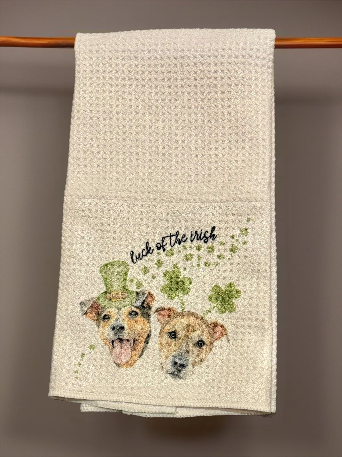 Custom face kitchen towels
