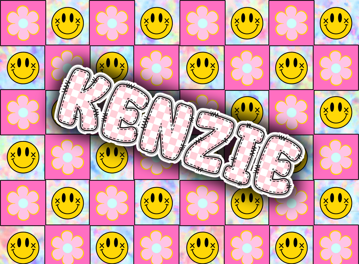 017- pink flower smiles