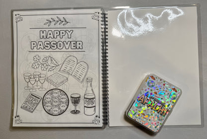 Reusable Kids Coloring Haggadah + Dry Erase Markers | Passover Activity Book