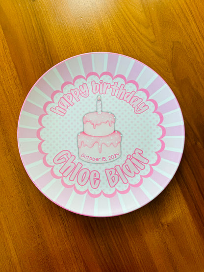 Birthday plate