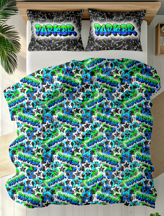 Personalized Name Duvet Bedding Set; Custom Kids Bedding | Twin, Full, or Queen | Choose From 250+ Designs