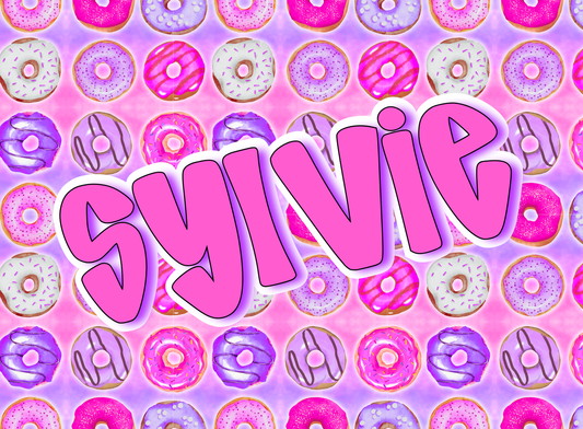 204- pink and purple donuts
