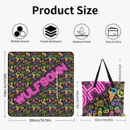 Picnic Set | Personalized Cooler Bag + Waterproof Blanket + Serving Platter Bundle
