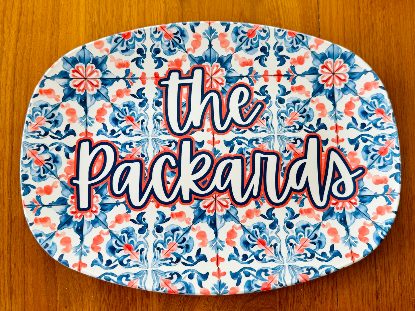 Personalized Unbreakable Serving Platter | Custom Indoor & Outdoor Platter