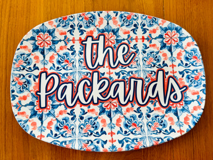 Personalized Unbreakable Serving Platter | Custom Indoor & Outdoor Platter