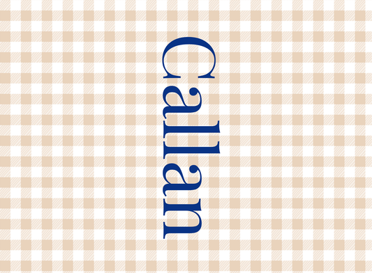 148- khaki gingham