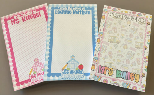 Teacher notepads