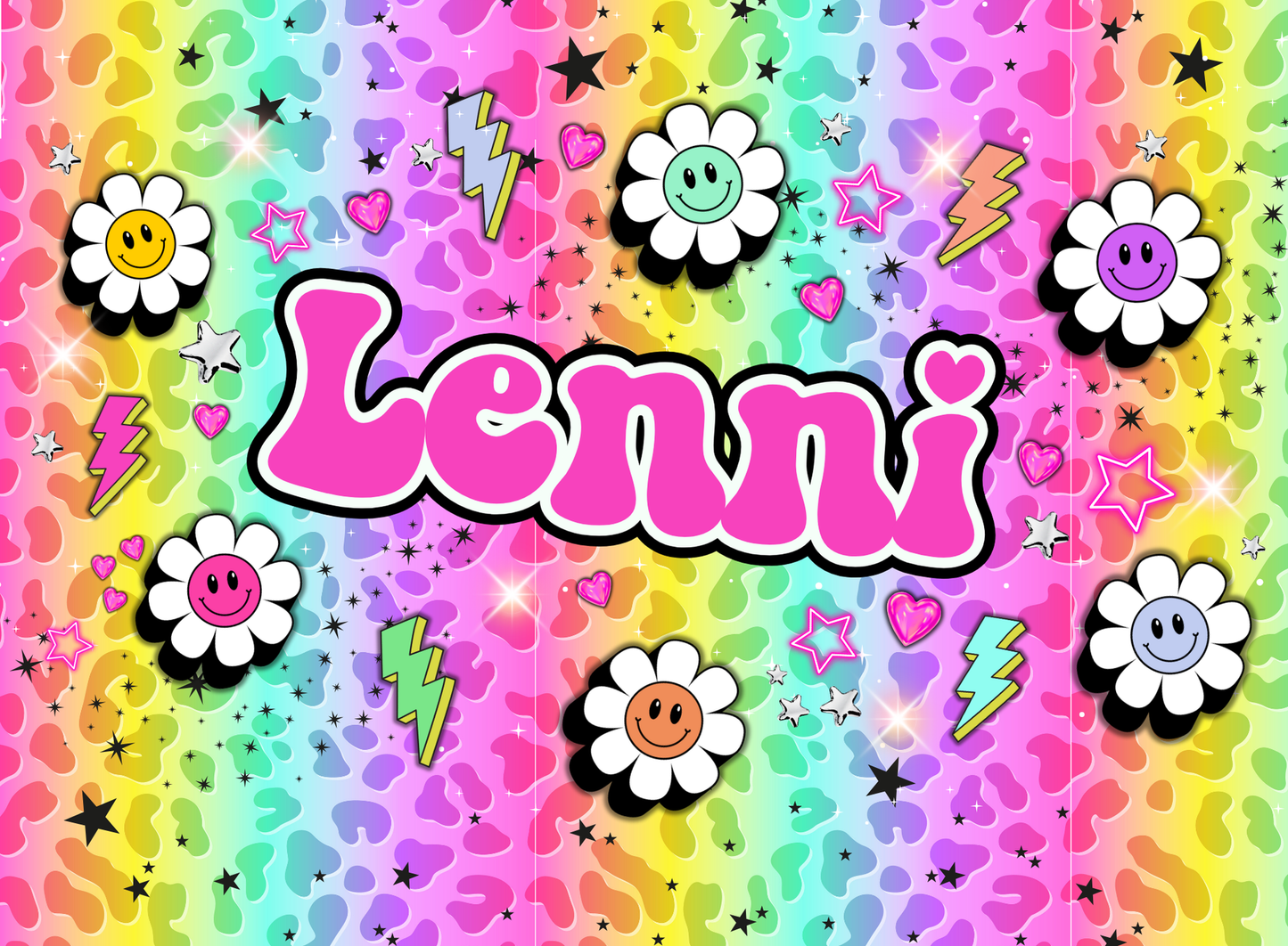 112- groovy rainbow leopard
