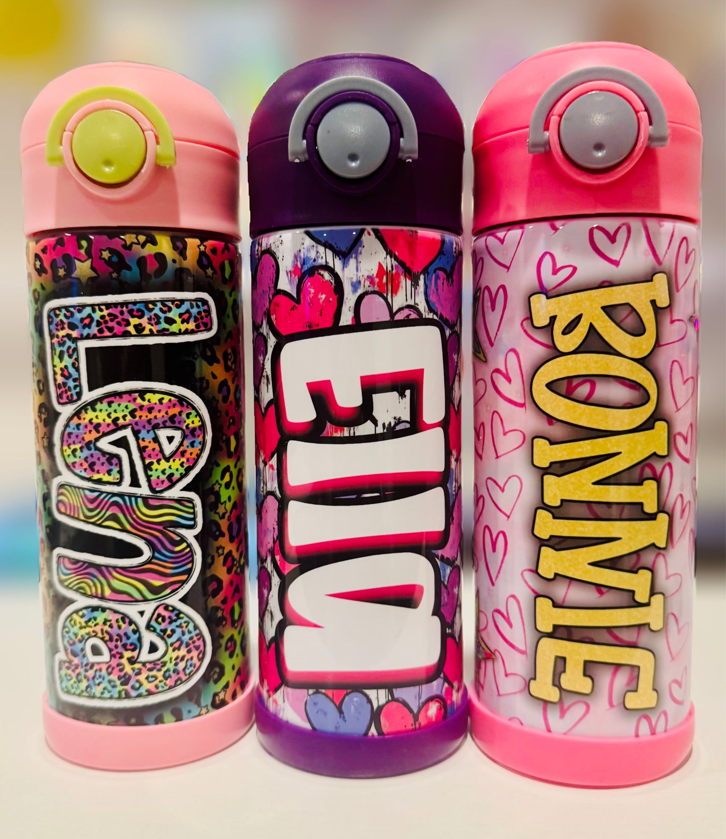 Personalized 12oz Leakproof Kids Tumbler | Custom Name Water Bottle for School & Camp